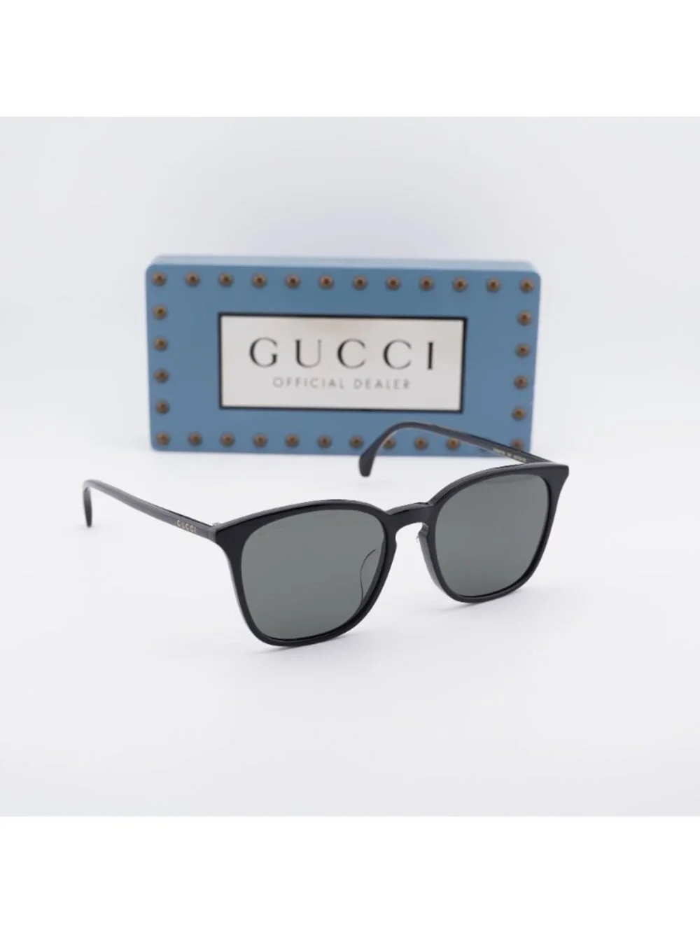 Gucci GG0547SK 001 Square Sunglasses - Black / Grey